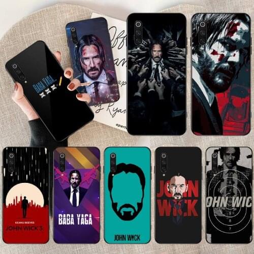 PENGHUWAN John Wick Cover Black Soft Shell Phone Case for Redmi Note 8 8A 7 6 6A 5 5A 4 4X 4A Go Pro Plus Prime