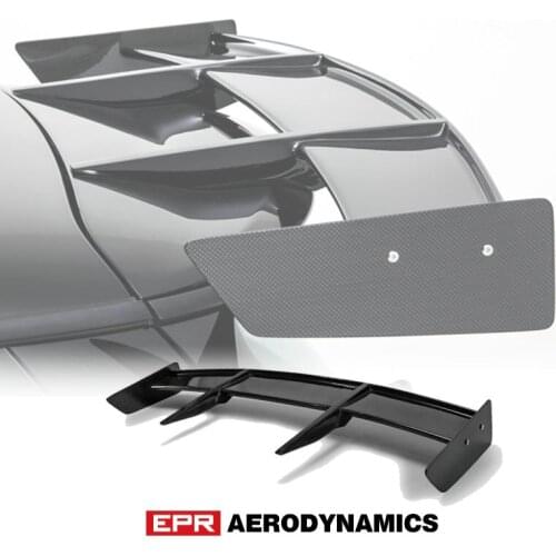 RK Style Carbon Fiber Rear Spoiler Glossy Finish Roof Wing Fibre Splitter Lip Kit Trim Part Fit For F56 Mini Cooper S(S Only)