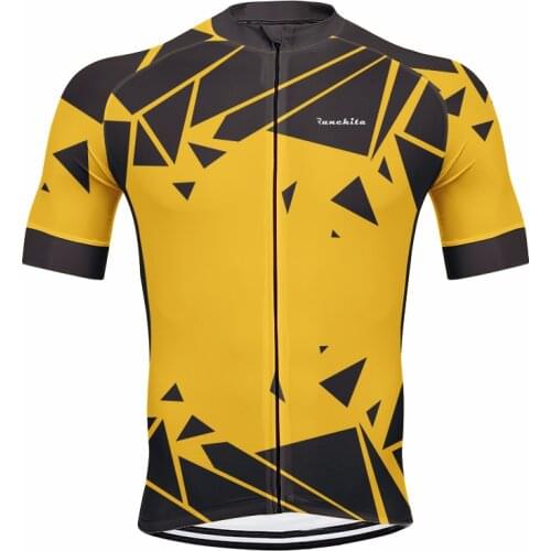 Runchita Men Cycling Jersey Short Sleeve Raod mtb Bike Jersey Bicycle Wear Clothes Breathable Cycling Clothing