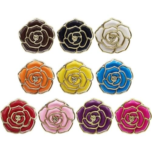 1Pc Rose Pattern Folding Bag Handbag 10 Colors Folding Bag Holder /Purse/Bag Hanger Table Hook Hang Holder Rose Flower Shape