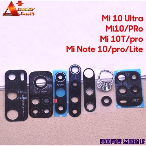 Original Back Rear Camera Lens Glass Cover Replacement Cover For Xiaomi Mi 10 10T Pro Note 10 PRo lite