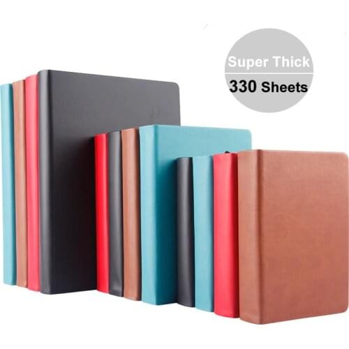 Super thick sketchbook Notebook 330 sheets blank pages Use as diary, traveling journal, sketchbook A4,A5,A6 Leather soft cover