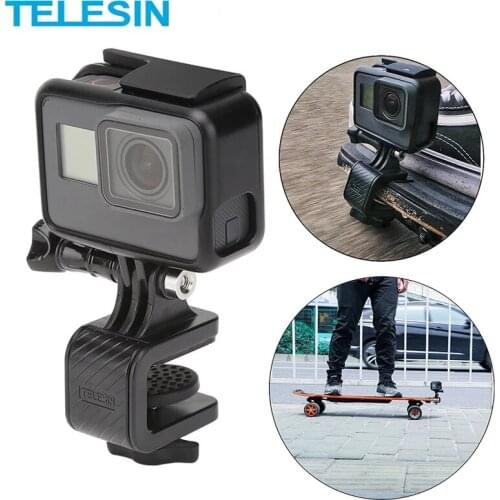 LBKAFA 180 Degree Rotatable Multifuctional Skateboard Mount holder Stand Clip for GoPro Hero 8 7 6 Xiaomi YI 4K DJI OSMO SJCAM