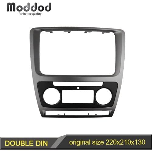 2 Din Radio Fascia for Skoda Octavia Audio Stereo Panel Mounting Installation Dash Kit Trim Frame Adapter