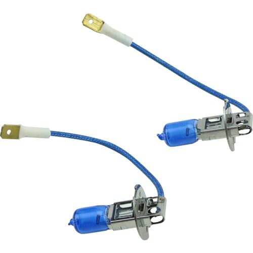 2pcs H3 12V 55W White Halogen Head Light Replacement Bulb Lamp For Auto Car