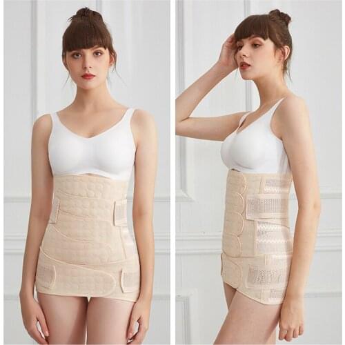 2 in 1 Postpartum Bandage Belt Postnatal Shape Recovery Support Girdle Maternity Support Belly Band Women Slim Trainer Corset