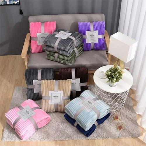 2020 Super Soft Warm Blanket Flannel Sofa Office Children Blanket Towel Travel Fleece Throw Portable Car Travel Cover Blanket