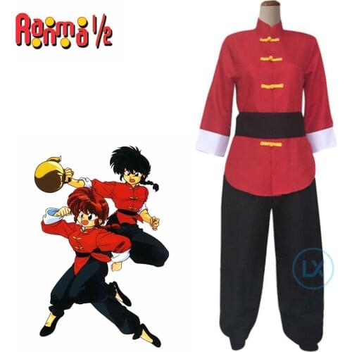 Anime Ranma 1/2 Tendou Akane Cosplay Costume Mens Womens Chinese Style Outfit Custom Halloween