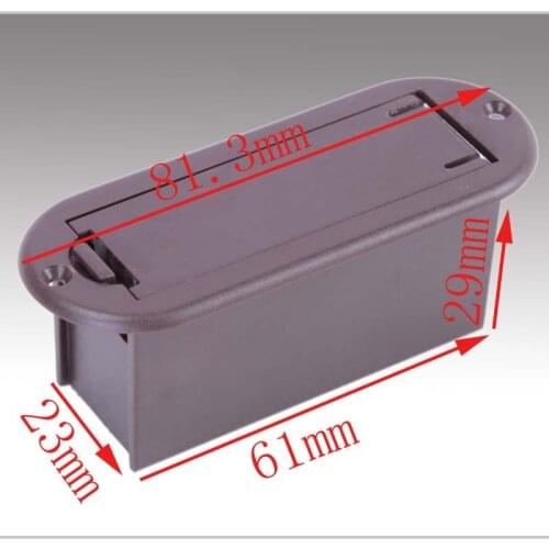 10Pcs 9V Battery Case Holder Cover Brown battery Box for Active Pickup Guitar Accessories Free Shipping