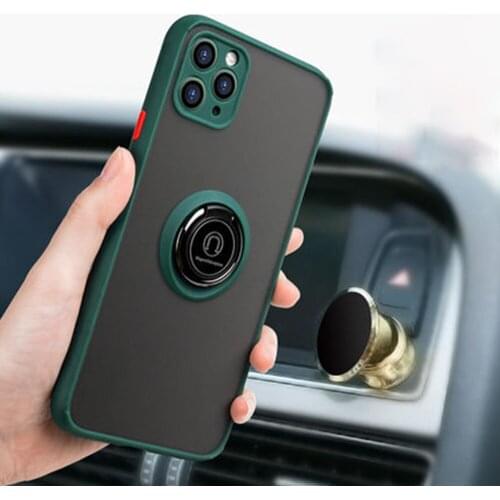 Case For iphone 11 Pro Max X XR XS Max 6 6s 7 8 PLus se 2020 XS Camera Protection Magnetic Ring Bracket Holder Shockproof Cover