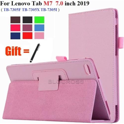 Tablet Case For Lenovo Tab M7 Stand Cover Smart Case for Lenovo Tab M7 TB-7305F TB-7305I TB-7305X 7.0 inch Funda Shell with Pen