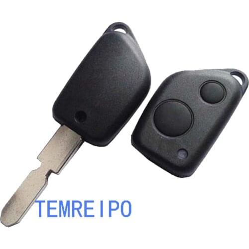 2 Buttons Replacement Remote Control Entry Key Shell For Peugeot Key Case Fob