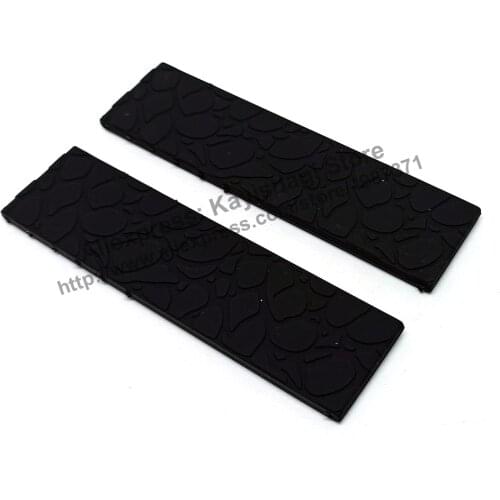 22mm Black Rubber Watch Band / Strap compatible Pryngeps Timonier CR522/N-54BR ,CR522/1-33 , A692/L-46 , A692/B2 , CR522/B2