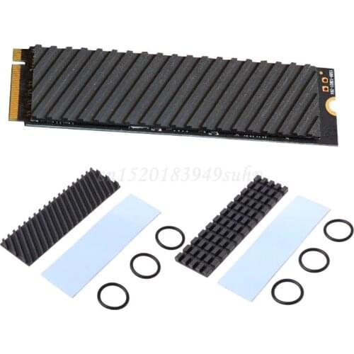 Pure Copper Graphene Heatsink M.2 NG-FF 2280 PCI-E NVME SSD Thermal Pad Cooler