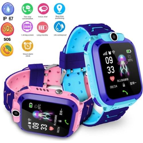 Kids Smart Watch Children Wristband GSM SIM Unlocked Phone Calling LBS Position SOS Call Voice Talking For Boys Girls Gifts