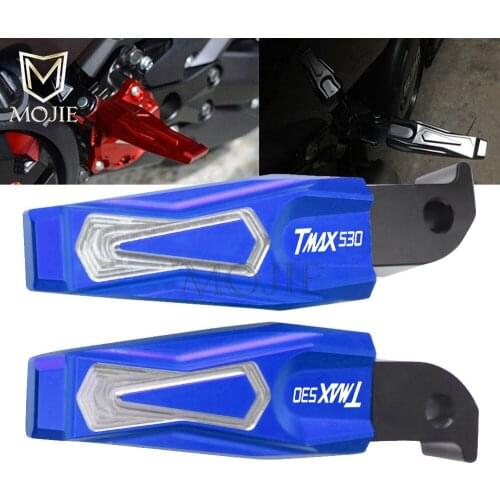 For Yamaha TMAX T-MAX T MAX 530 TMAX530 2013-2016 2014 2015 Motorcycle CNC Aluminum Passenger Foot Pegs Rear Footrest Pedals
