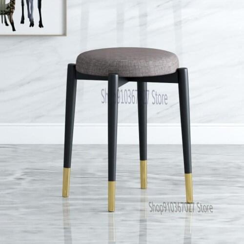 Home Dining Table Stool Bench Nordic Small Stool Light Luxury Net Red Dressing Chair Makeup Stool Simple Ins