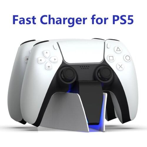 Dual Fast Charger for PS5 Wireless Controller USB Type-C Charging Cradle Dock Station for Sony PlayStation5 Joystick Gamepad