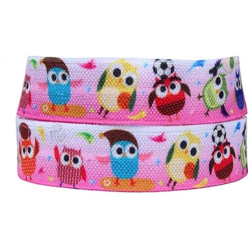 Cartoon character and sport patterns printed fold over elastic