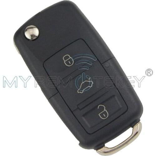 Flip car remote key for VW Volkswagen Beetle Golf Jetta Passat 2000 - 2005 1J0959753DJ 3 button 434 mhz ID48 remtekey