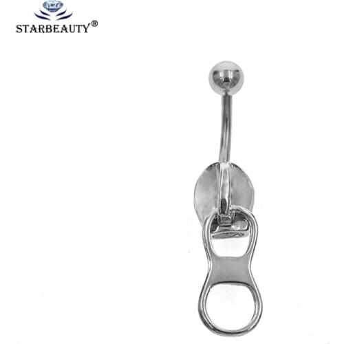 Unique Zipper head Design Belly Button Rings Navel Body Piercings Percing Nombril Piercing Ombligo Piercing Septo 1 PC