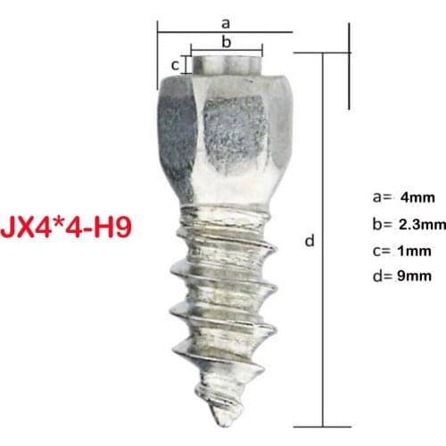 100pcs 9mm Bikes Scooters Non-slip Screw Stud Wheel Tyre Snow Tire Spikes Trim Auto Accessories