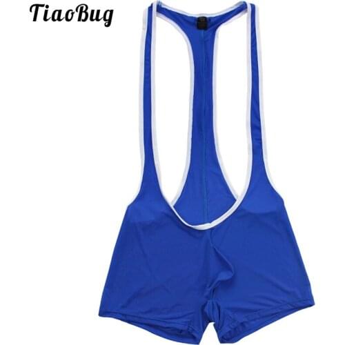 Mens Smooth Sexy Jockstrap Soft Freestyle Wrestling Singlet Men Sexy Backless Wrestling Bodysuit Lingerie Leotard Underwear