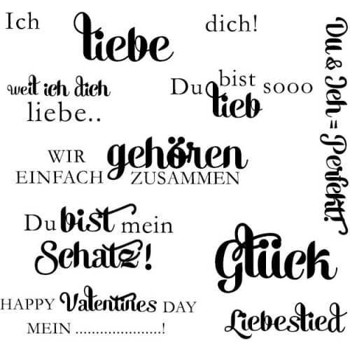 German Transparent Clear Silicone Stamp Seal DIY Scrapbooking photo Album Decorative Clear Stamp A1026