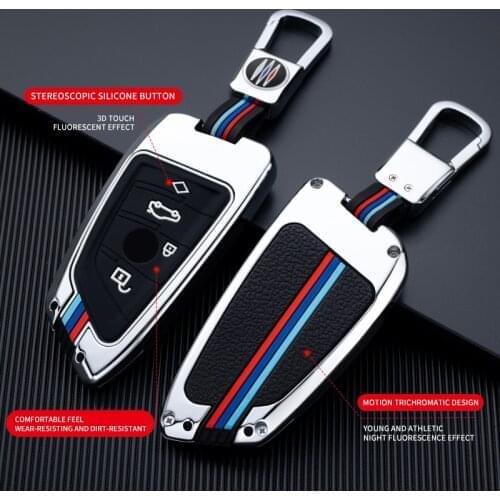2021 New Car Key Case Cover For BMW 2 3 5 7 Series 6GT X1 X3 X5 X6 F45 F46 G20 G30 G32 G11 G12 F48 G01 F15 F85 F16 F86 Keychain