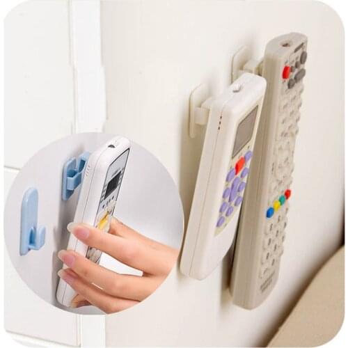 Sticky Hook TV Remote Control Air Conditioner Holder Self Adhesive Plastic Storage Rack Organizer Storage Stand Holder