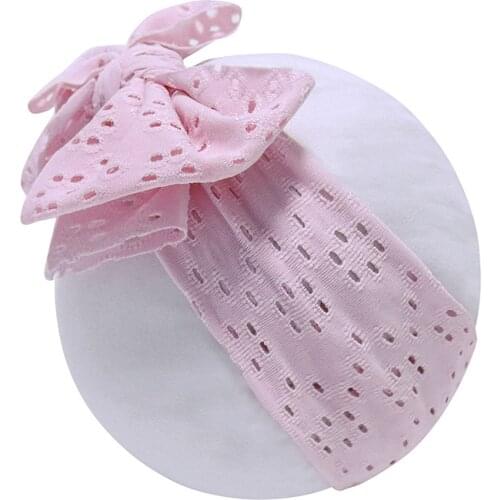 Baby Girl Headband Infant Hair Accessories Bows Boho Newborn Headwear Rabbit Ear Headwrap Gift Toddlers Bandage Ribbon