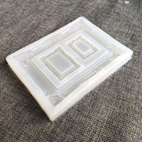 Retro Photo Frame Silicone Mold for DIY Epoxy Resin Making Craft Clay Resin Molds Jewelry Making Accessories
