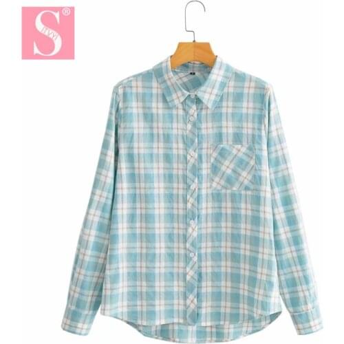 STVY Women's Plaid Shirts