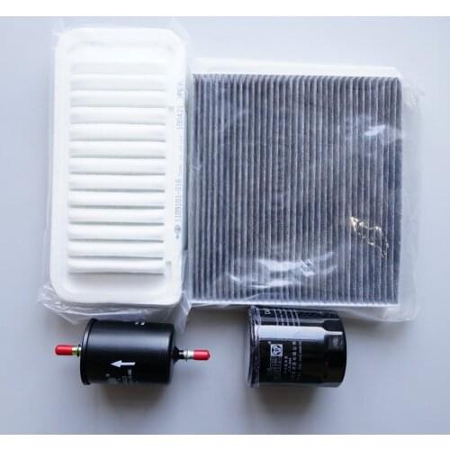 Air filter + cabin filter + oil filter + fuel filter for great wall Voleex c30 #F1000-4