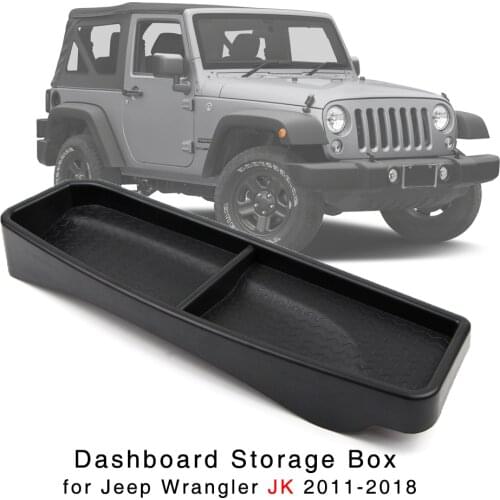 Dashboard Storage Box for Jeep Wrangler JK 2011-2018 Dash Phone Holder Organizer Tray