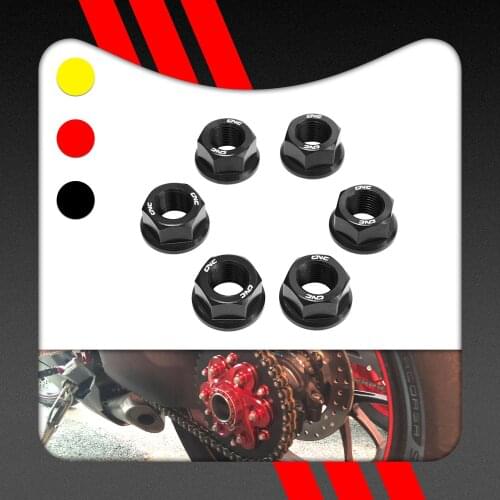 Motorcycle Rear Sprocket Flange Nuts M10*1.0 For Ducati Multistrada 1200 2010-2018 Multistrada1260 2019 2020 Multistrada 950
