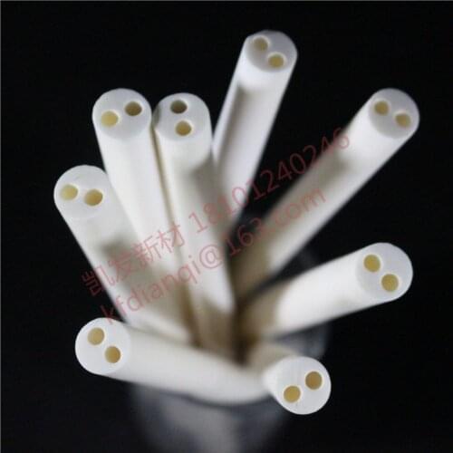 Boron nitride thermocouple protection tube magnetic beads magnetic ring porcelain sleeve double hole insulating sleeve