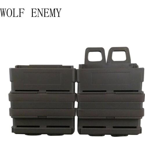Tactical Fast Magazine Pouch 5.56MM M4 Magazine Holder SET of Double Mag Belt Clip Military Hunting Accessories
