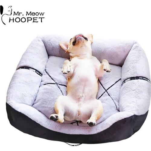 Hoopet Dog Cat Winter Bed Warm Puppy Sleeping Kennel Teddy Comfortable House