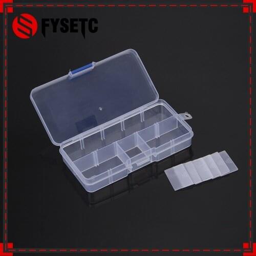 2pcs Raspberry Pi Accessories Tool Container Case 10 Grid Compartment Plastic Storage Box for Development Board Orange Pi Part