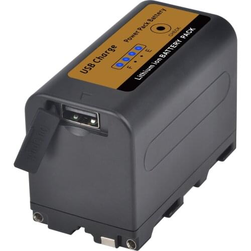 USB Output NP-F970 NP NP-F960 F960 F970 Battery with LED Power Indicator for Sony F960 F770 F750 F570 F550 F530 F330 MC1500C