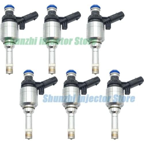 6pcs 06H906036P 0261500162 GDI fuel injector for VOLKSWAGEN&AUDI BEETLE / CC / PASSAT / A3 / A4 / A5 / A6 / Q3 / Q5 2.0L L4