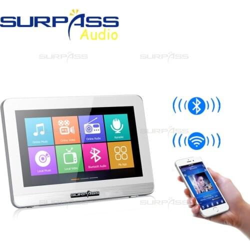 7inch Touch Screen In Wall Audio Amplifier WIFI Bluetooth Smart Home Background Music System Home KTV Music Player