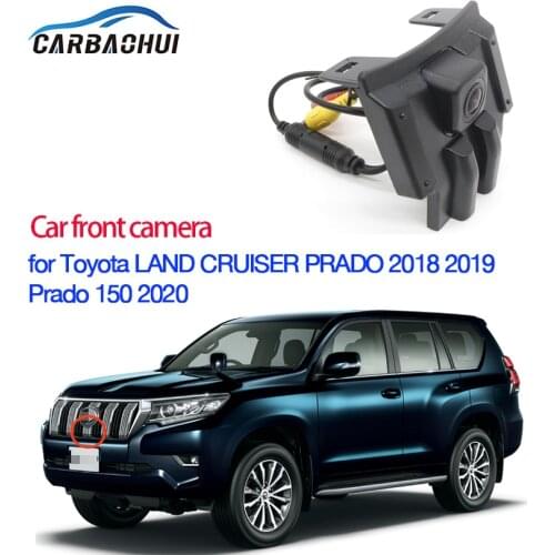 CCD HD Car Front View Camera for Toyota LAND CRUISER PRADO 2018 2019 Prado 150 2020 front grille camera Waterproof Night vision