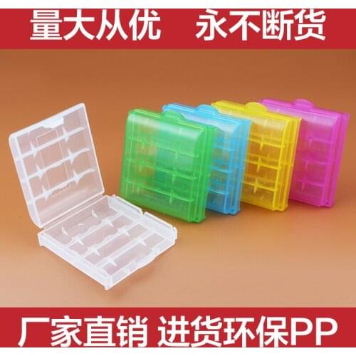 Free shipping 10pcs white Plastic Case Holder Storage Box for AA AAA Battery box