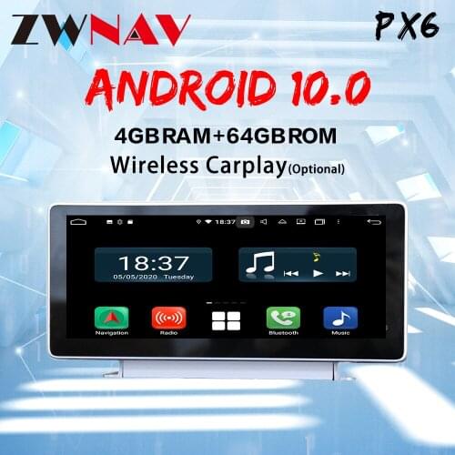 Carplay Android 10 screen Car Multimedia DVD Player for Audi A4L 2017-2019 GPS Navi WiFi Auto Radio Audio Music Stereo Head unit