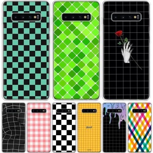 Black and white chess board Phone Case for Samsung Galaxy S10 S20 Ultra Note 10 9 8 S9 S8 S7 J4 J6 J8 Plus Lite + Popular Cover