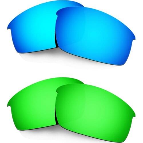 HKUCO For Bottlecap Sunglasses Replacement Polarized Lenses 2 Pairs - Blue&Green