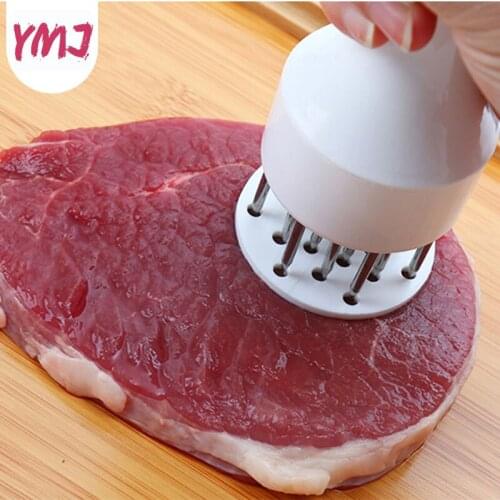 Meat Tenderizer Needle with Stainless Steel Kitchen Tools Loose Tenderizers Meat Hammer Pounders Knock-sided for Steak Pork