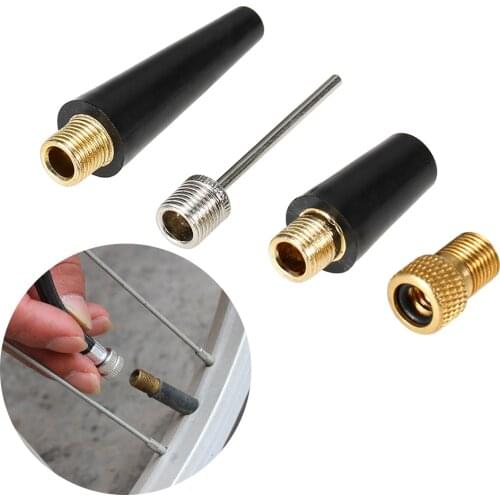 Lixada 4PCS Needle Nozzle Adapter Kit Basketball Ball Inflator Needles Pump Needle Soccer Ball Bike Tire Inflating Accessories